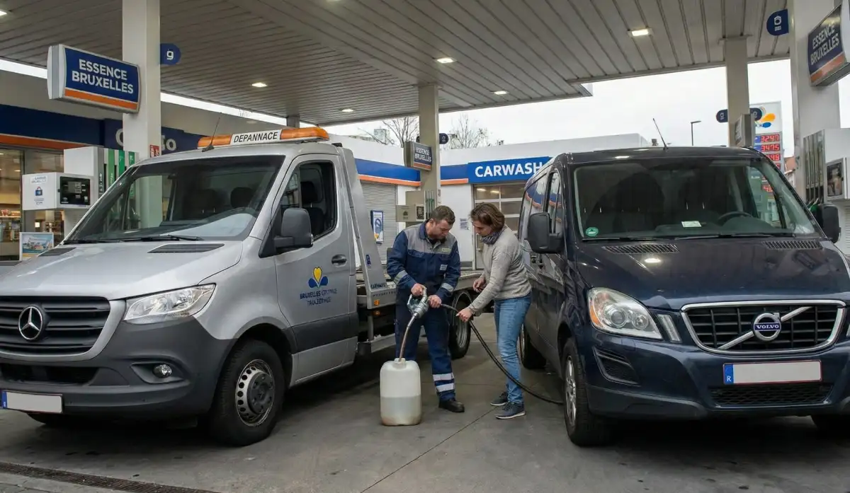 vidange réservoir camionnette à Bruxelles